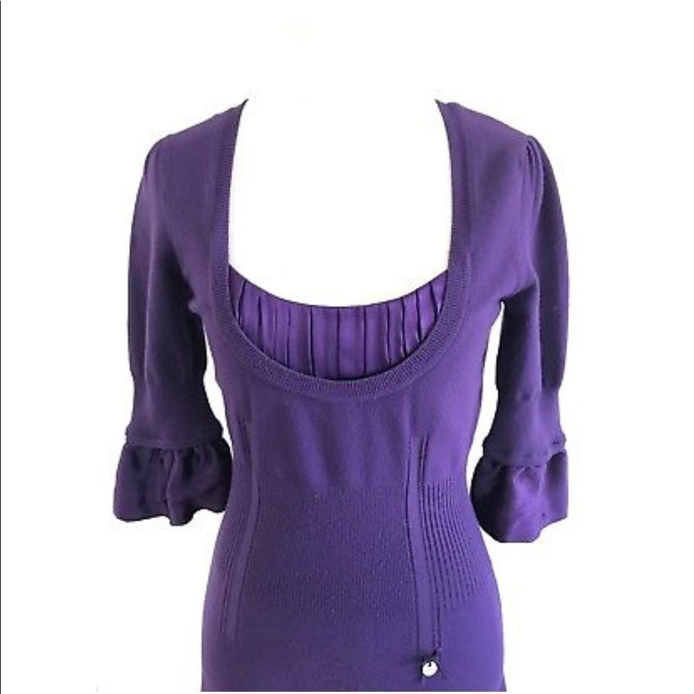 Karen Millen Womens Sweater Purple Dress Size 2 - Picture 4 of 8